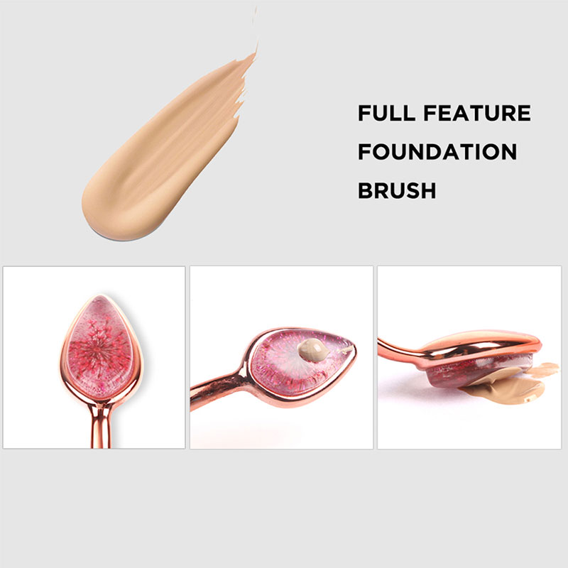 Soft Silicone Pointed Foundation Applicator Brush