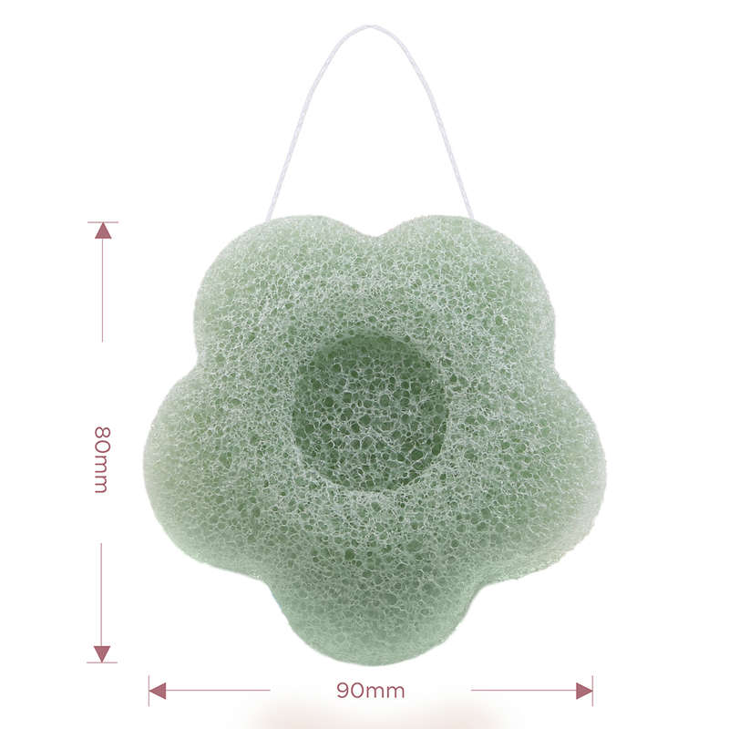 konjac sponge flower shape green size