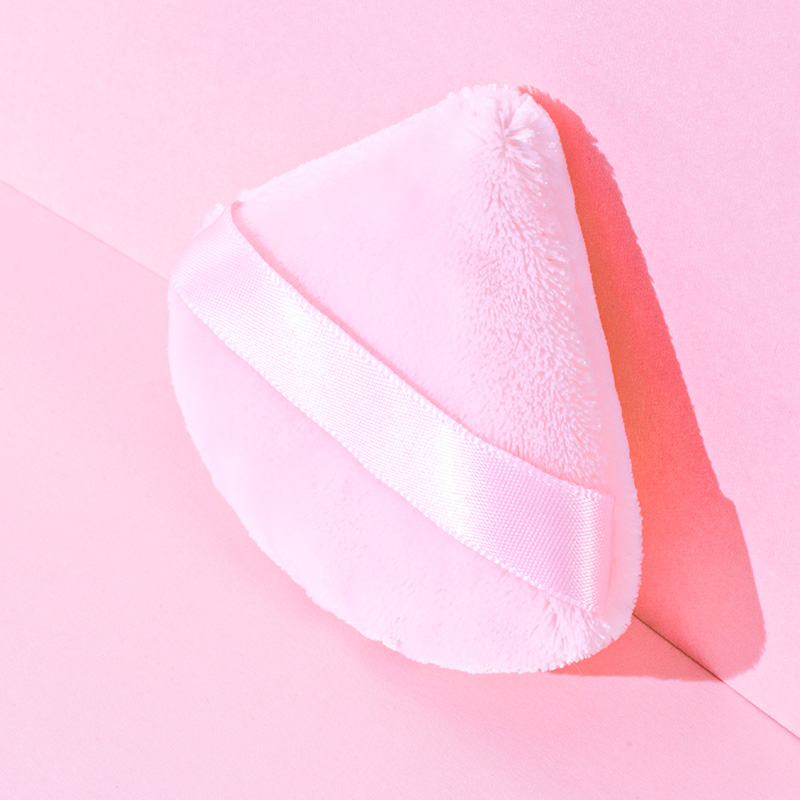 Professional Makeup Tools Unique Pink Triangle Powder puff Compact Beauty Sponges